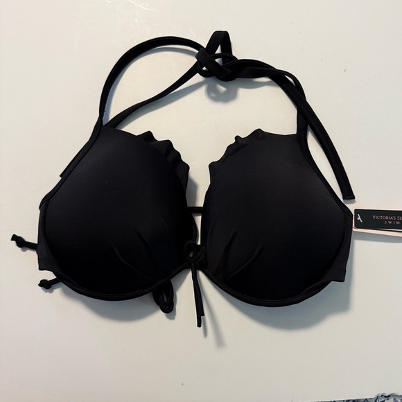 Victoria's Secret Elegant Black Swim Top - Picture 1 of 8